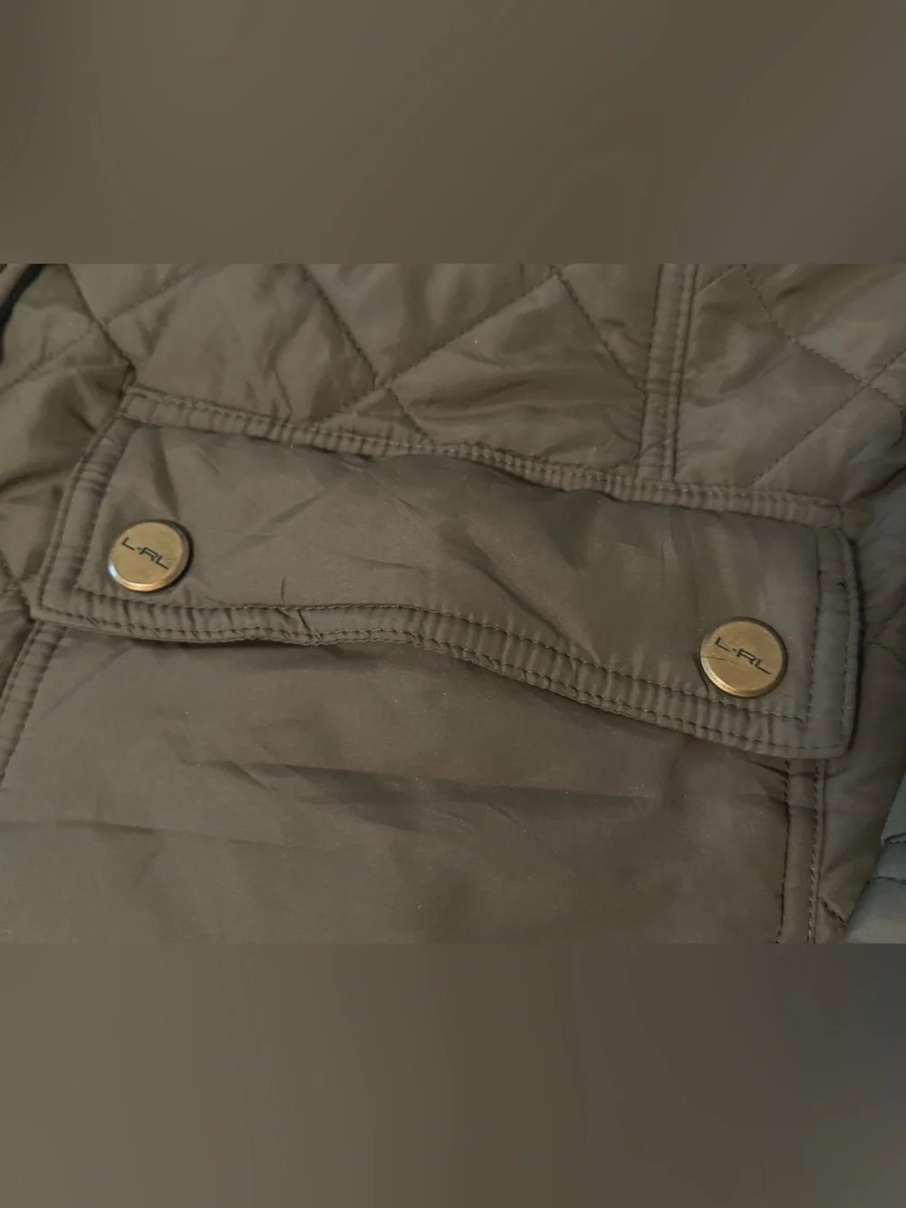 Ralph Lauren Womens Quilted Jacket Equestrian Style Barn Coat Green Size XL - Picture 3 of 10